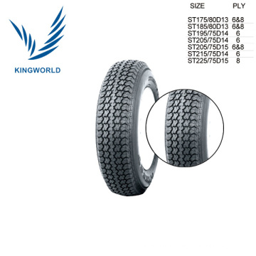 225/75D15 Trailer Tire with 8pr Design